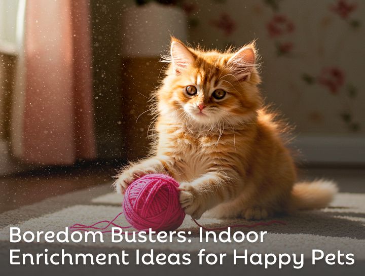 Boredom Busters: Indoor Enrichment Ideas for Happy Pets